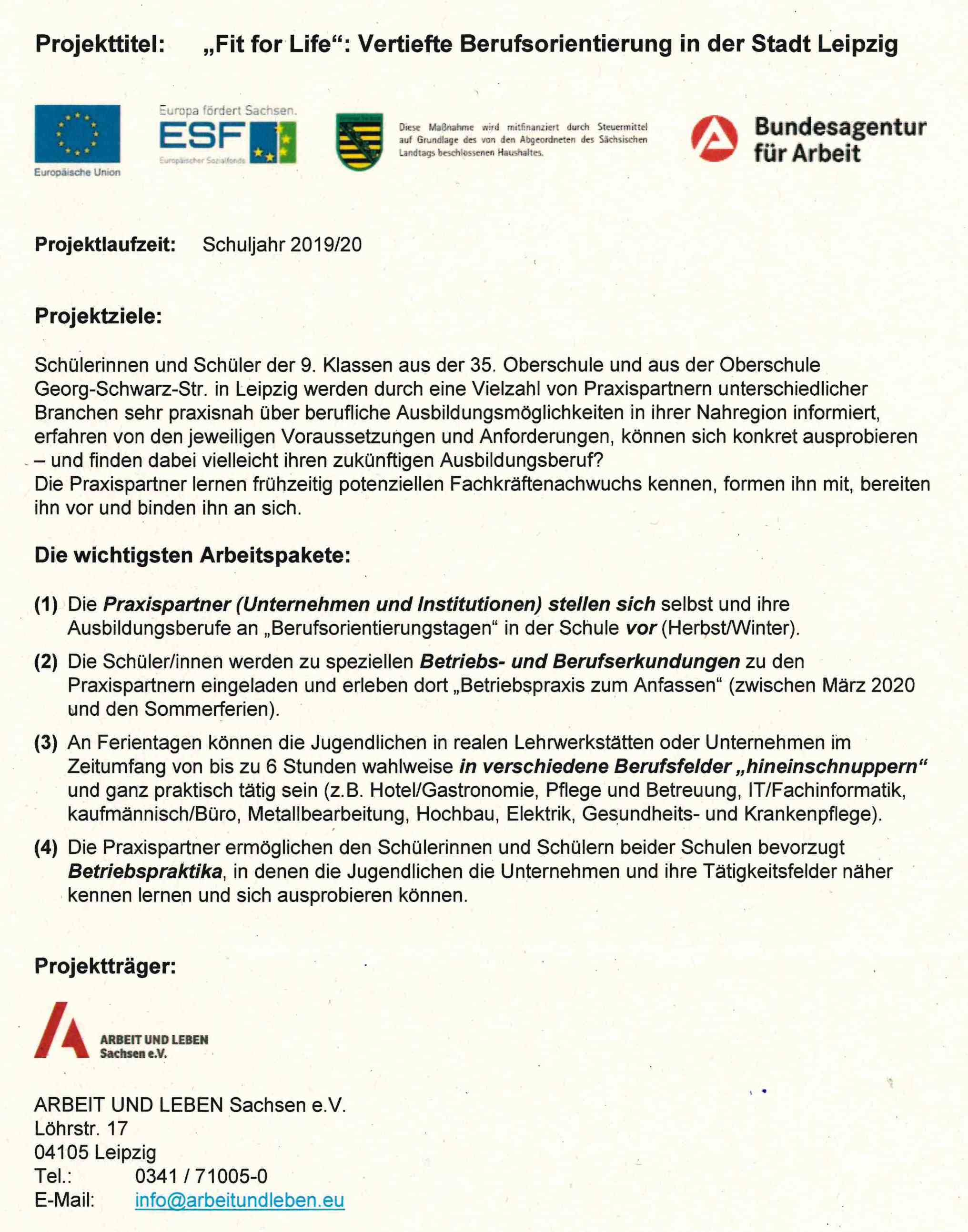 Vorstellung Fit for Life